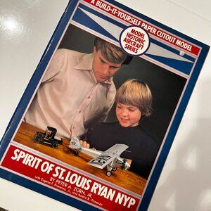 Paper Cutout Model - Spirit of St. Louis - Lindbergh‎ Plane - 1982